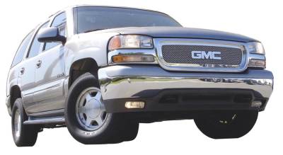Exterior Accessories - Grilles - T-Rex - T-Rex 1999-2002 Sierra, Yukon  Upper Class STAINLESS POLISHED Grille 54175