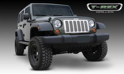 T-Rex 2007-2016 Wrangler  Upper Class STAINLESS POLISHED Grille 54482