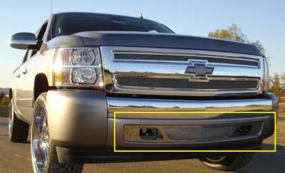 T-Rex 2007-2013 Silverado 1500  Upper Class STAINLESS POLISHED BUMPER 55110