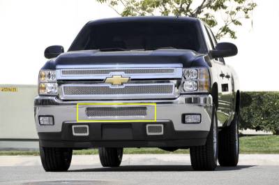 T-Rex 2011-2014 Silverado HD  Upper Class STAINLESS POLISHED BUMPER 55114