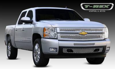 T-Rex 2007-2013 Silverado 1500  X-METAL STAINLESS POLISHED Grille 6711100