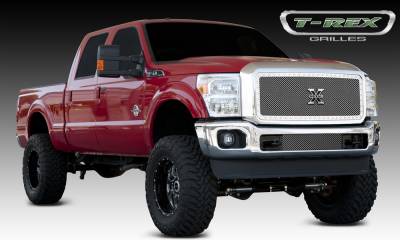 T-Rex 2011-2015 Super Duty  X-METAL STAINLESS POLISHED Grille 6715460