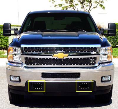 T-Rex 2011-2014 Silverado HD  X-METAL STEEL BLACK BUMPER 6721151