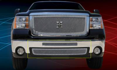 T-Rex 2007-2010 Sierra HD  X-METAL STAINLESS POLISHED BUMPER 6722060