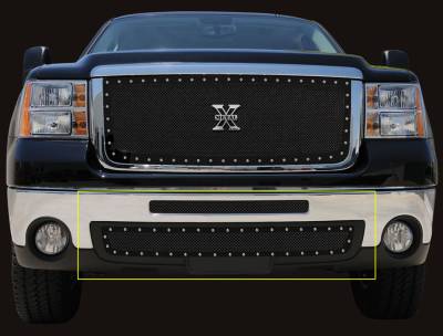 T-Rex 2007-2010 Sierra HD  X-METAL STEEL BLACK BUMPER 6722061